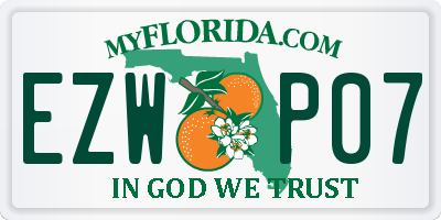 FL license plate EZWP07