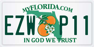 FL license plate EZWP11