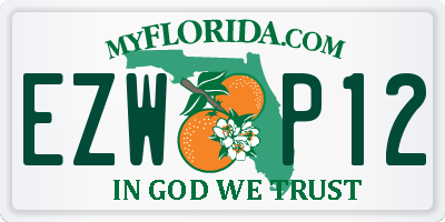 FL license plate EZWP12