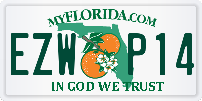 FL license plate EZWP14