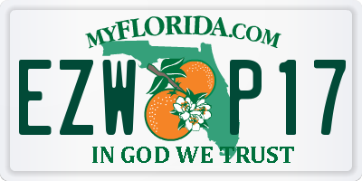 FL license plate EZWP17