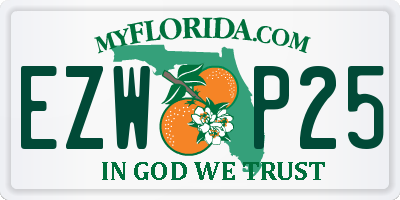 FL license plate EZWP25