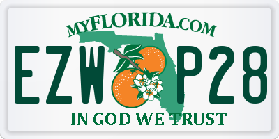 FL license plate EZWP28