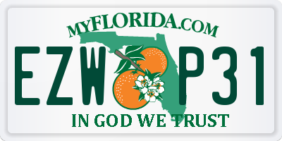 FL license plate EZWP31