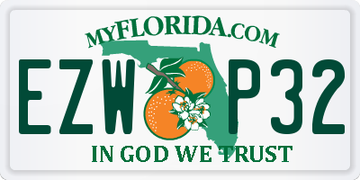 FL license plate EZWP32