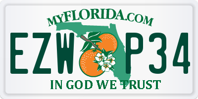 FL license plate EZWP34