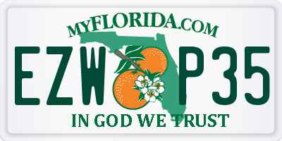 FL license plate EZWP35