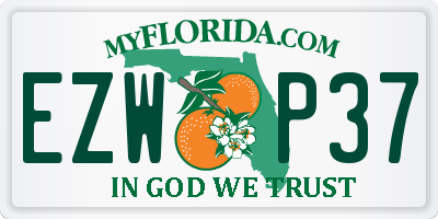 FL license plate EZWP37