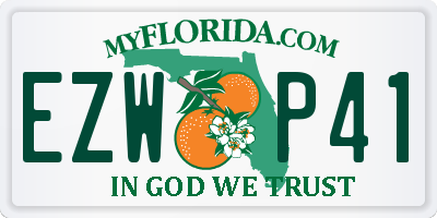 FL license plate EZWP41