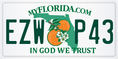 FL license plate EZWP43