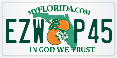 FL license plate EZWP45