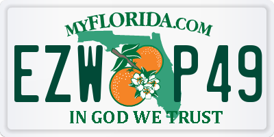 FL license plate EZWP49