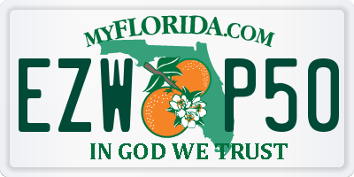 FL license plate EZWP50