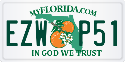 FL license plate EZWP51