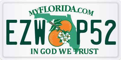 FL license plate EZWP52