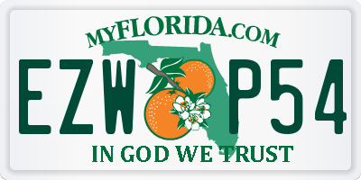 FL license plate EZWP54