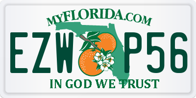 FL license plate EZWP56