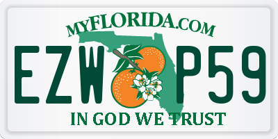 FL license plate EZWP59