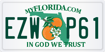 FL license plate EZWP61