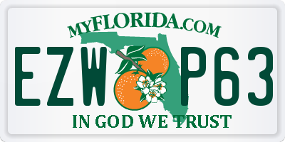 FL license plate EZWP63