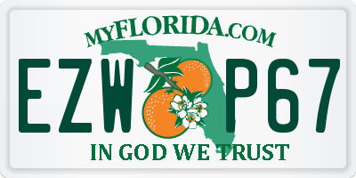 FL license plate EZWP67