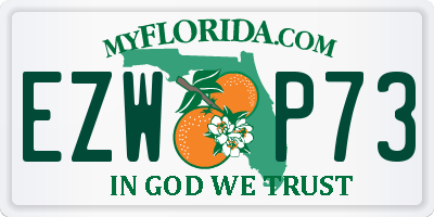 FL license plate EZWP73