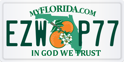 FL license plate EZWP77