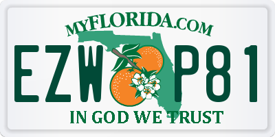 FL license plate EZWP81