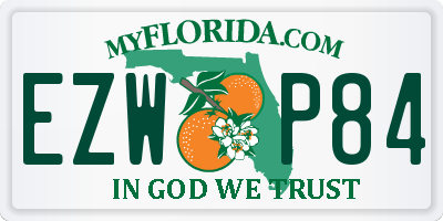 FL license plate EZWP84