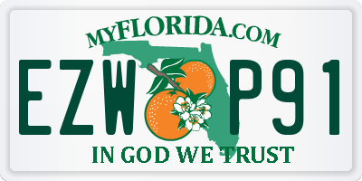 FL license plate EZWP91