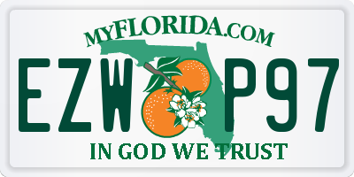 FL license plate EZWP97