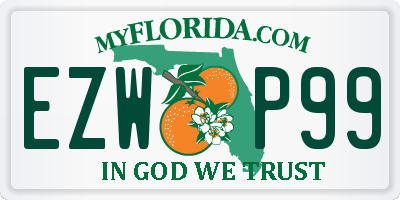 FL license plate EZWP99