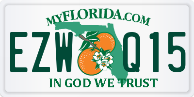 FL license plate EZWQ15