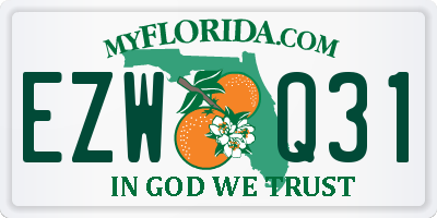 FL license plate EZWQ31