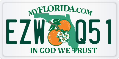 FL license plate EZWQ51