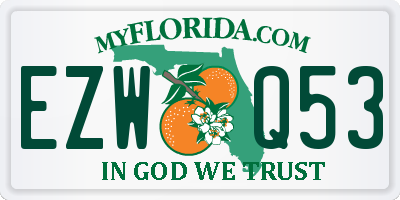 FL license plate EZWQ53