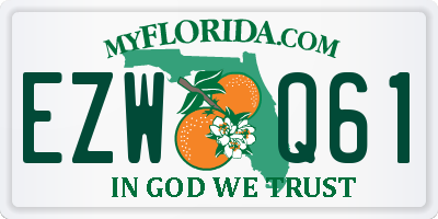 FL license plate EZWQ61