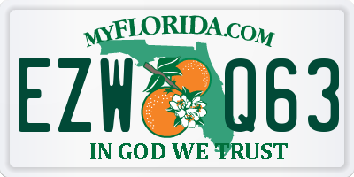 FL license plate EZWQ63