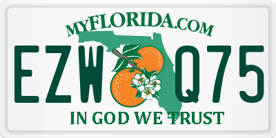 FL license plate EZWQ75