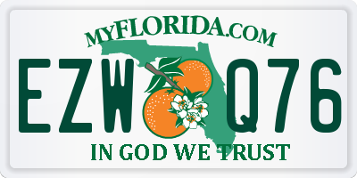 FL license plate EZWQ76