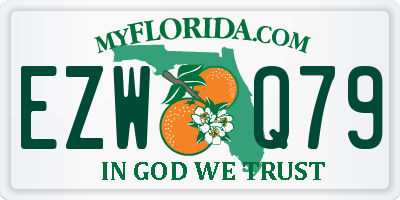 FL license plate EZWQ79