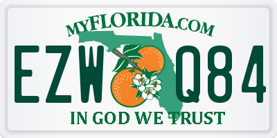 FL license plate EZWQ84