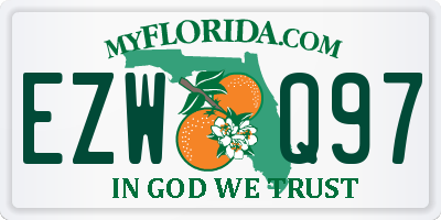 FL license plate EZWQ97