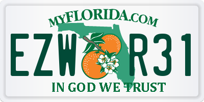 FL license plate EZWR31