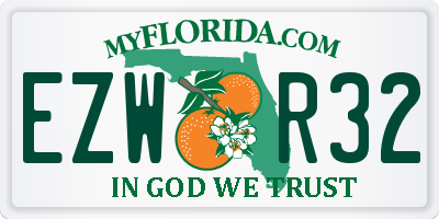 FL license plate EZWR32