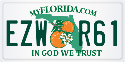 FL license plate EZWR61