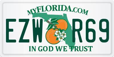 FL license plate EZWR69