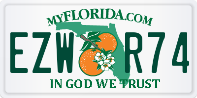 FL license plate EZWR74