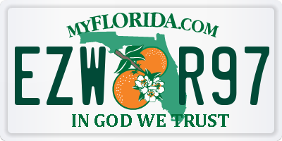 FL license plate EZWR97