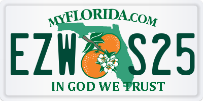 FL license plate EZWS25